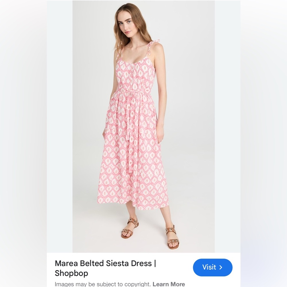 Women’s MAREA by Liz Joy Pink Sleeveless maxi Sundress size S NWT
